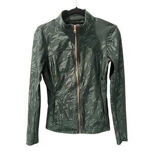 Foray Golf Dark Green Textured Full Zip Jacket Size Small Women's Outdoor Sports